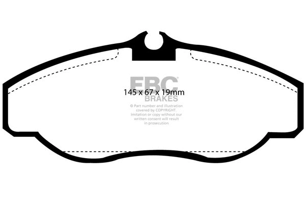 Brake Pad Set, disc brake (DP1037)