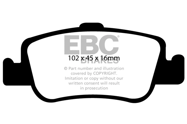 Brake Pad Set, disc brake (DP1949)