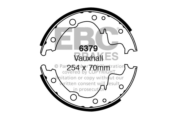 Brake Shoe Set (6379)