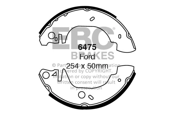 Brake Shoe Set (6475)