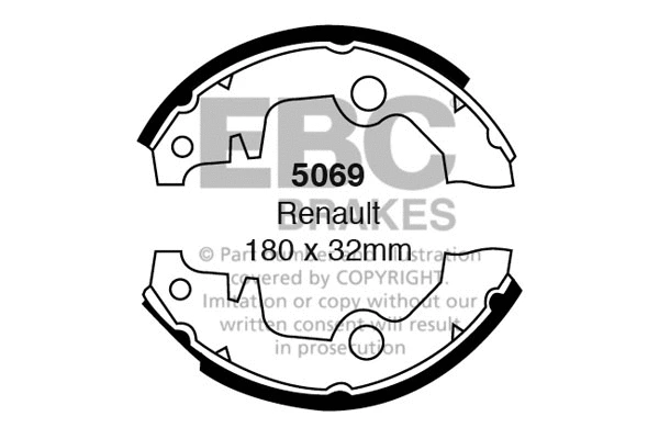 Brake Shoe Set (5069)