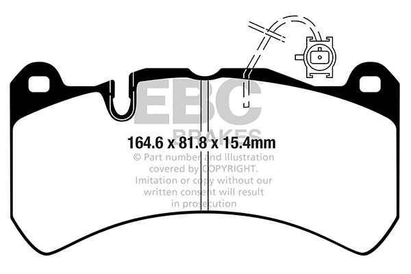 Brake Pad Set, disc brake (DP42354R)
