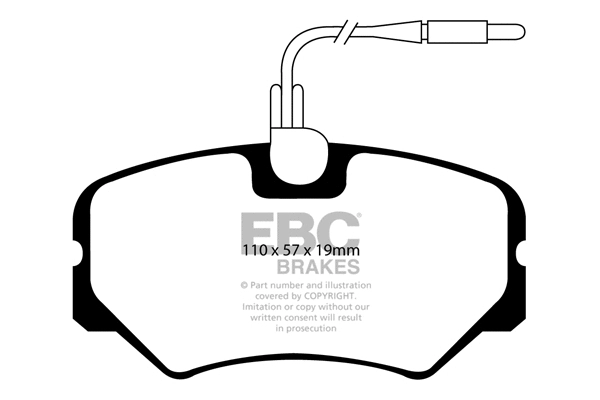 Brake Pad Set, disc brake (DP1021)