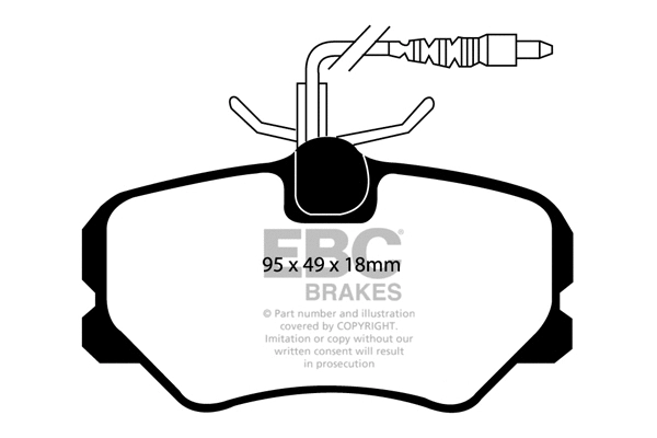Brake Pad Set, disc brake (DP1080)