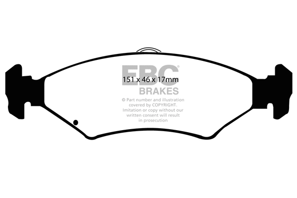 Brake Pad Set, disc brake (DP1237)