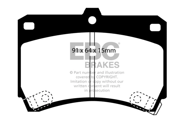 Brake Pad Set, disc brake (DP2884)