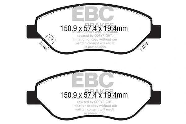 Brake Pad Set, disc brake (DPX2332)