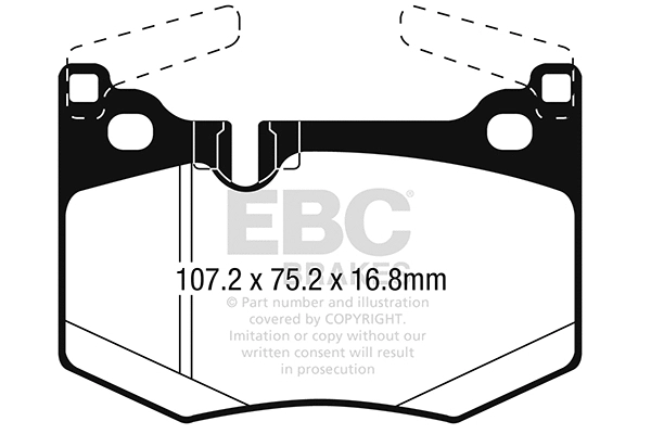 Brake Pad Set, disc brake (DP42261R)