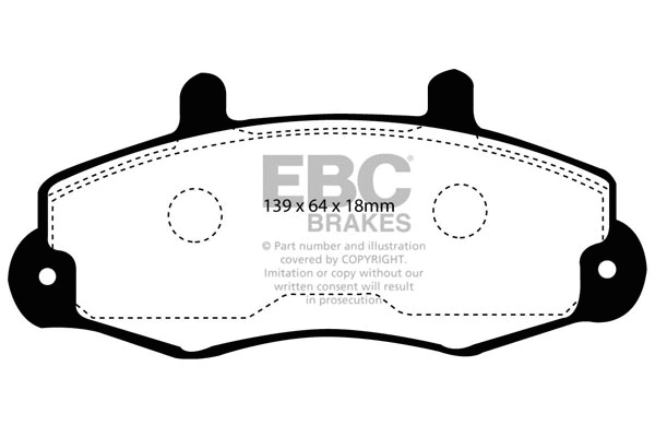 Brake Pad Set, disc brake (DP918)