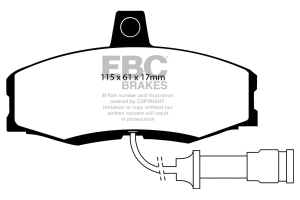 Brake Pad Set, disc brake (DP455)