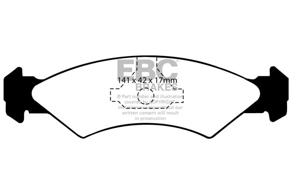 Brake Pad Set, disc brake (DP2512)