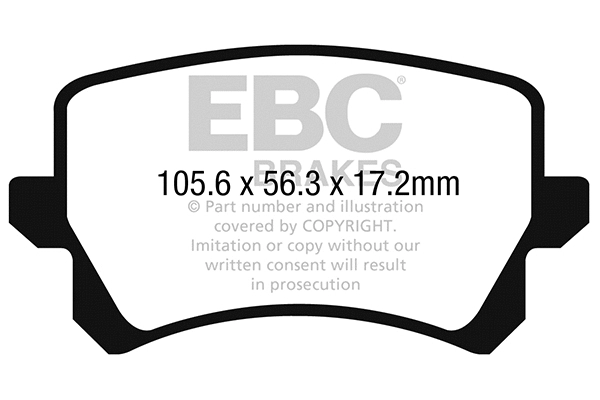 Brake Pad Set, disc brake (DP42278R)