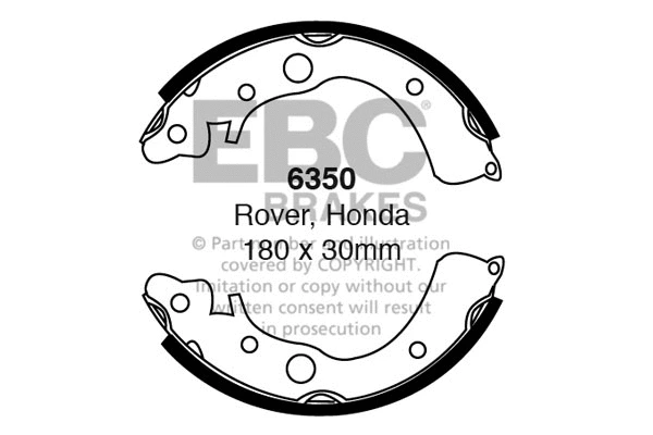 Brake Shoe Set (6350)