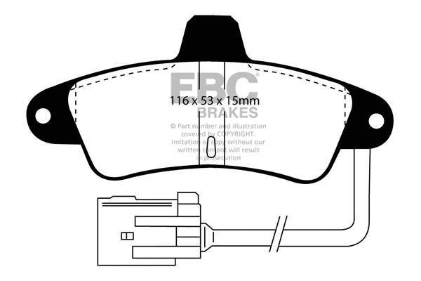 Brake Pad Set, disc brake (DP2965)