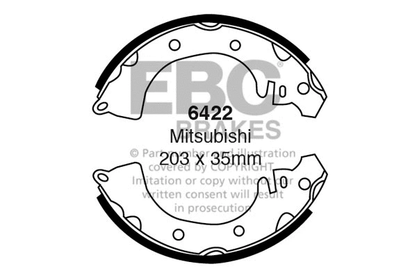 Brake Shoe Set (6422)