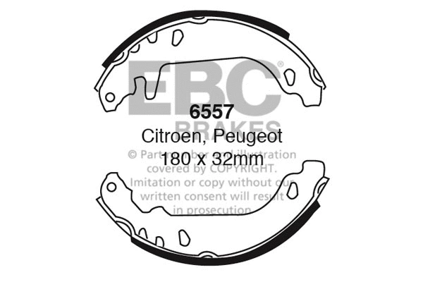 Brake Shoe Set (6557)