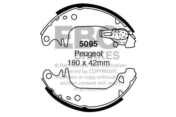 Brake Shoe Set (5095)