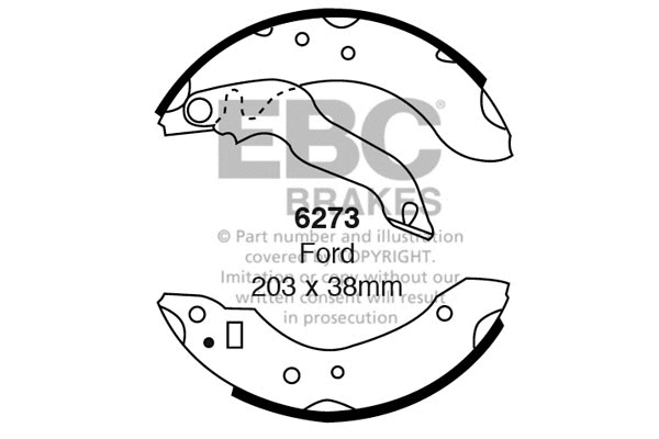 Brake Shoe Set (6273)