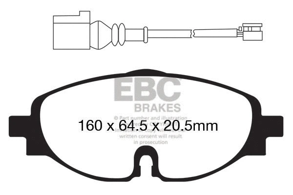 Brake Pad Set, disc brake (DP22150)