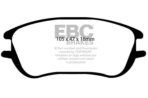 Brake Pad Set, disc brake (DP1596)