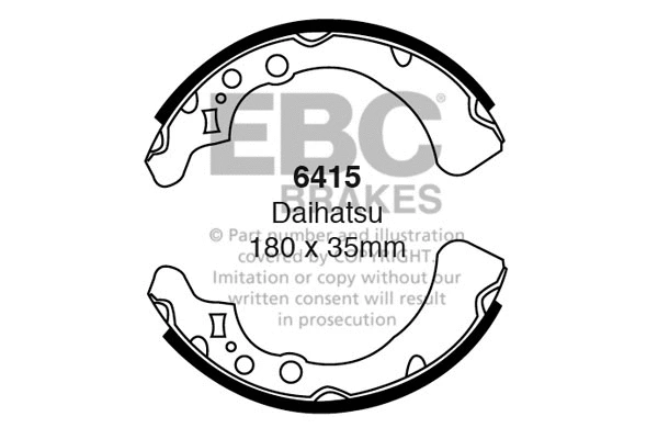 Brake Shoe Set (6415)