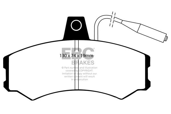 Brake Pad Set, disc brake (DP425)