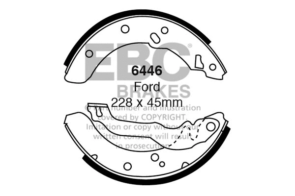 Brake Shoe Set (6446)