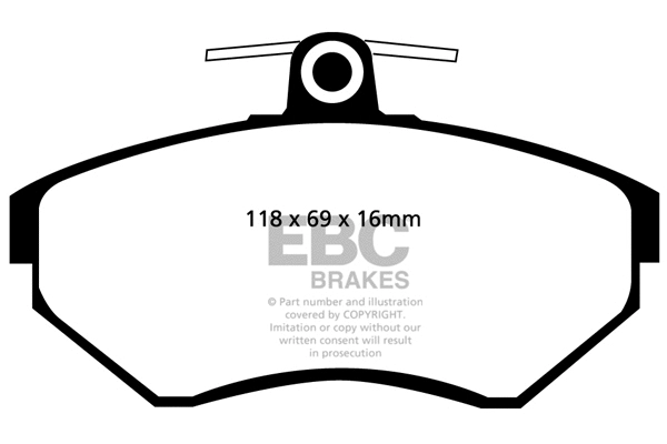 Brake Pad Set, disc brake (DP1112)