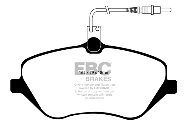Brake Pad Set, disc brake (DP1550)