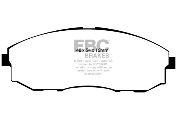 Brake Pad Set, disc brake (DP1281)