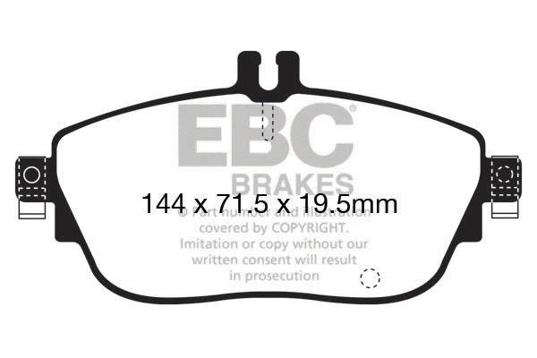 Brake Pad Set, disc brake (DP32165C)