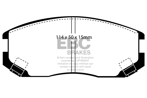 Brake Pad Set, disc brake (DP1063)