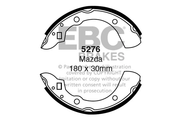 Brake Shoe Set (5276)