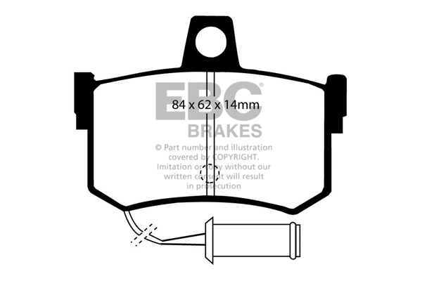 Brake Pad Set, disc brake (DP662)
