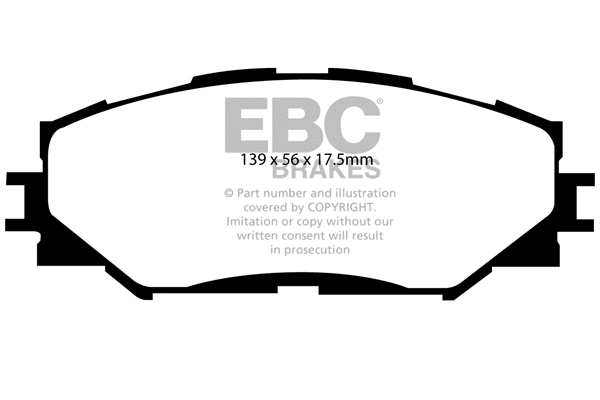 Brake Pad Set, disc brake (DP1791)