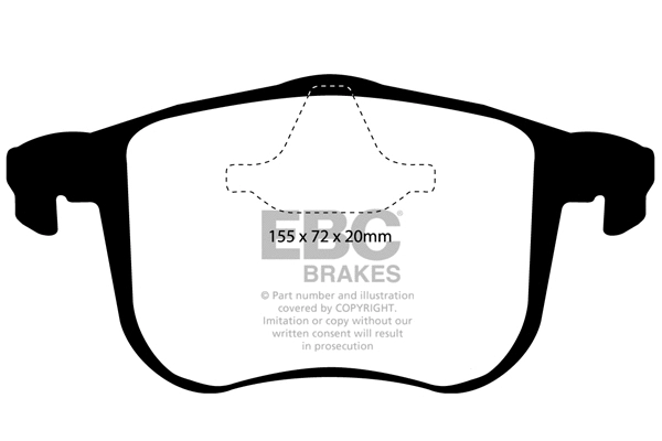 Brake Pad Set, disc brake (DP1416)