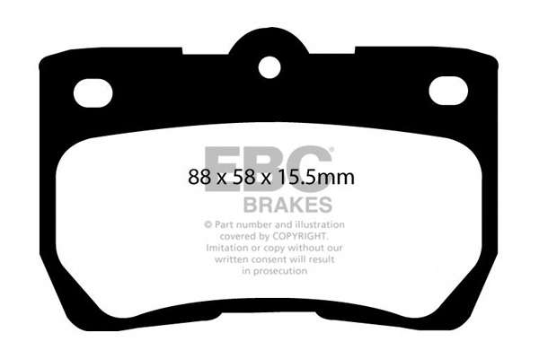 Brake Pad Set, disc brake (DP1586)