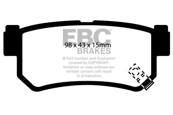 Brake Pad Set, disc brake (DP1477)