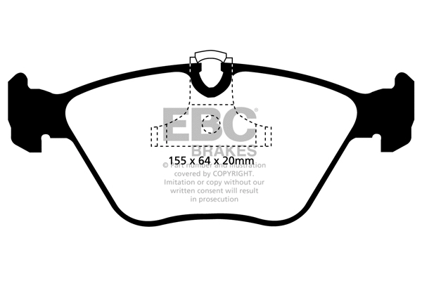 Brake Pad Set, disc brake (DP1552)