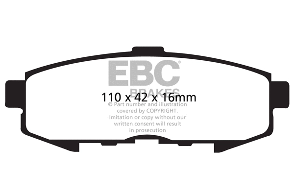 Brake Pad Set, disc brake (DP1733)