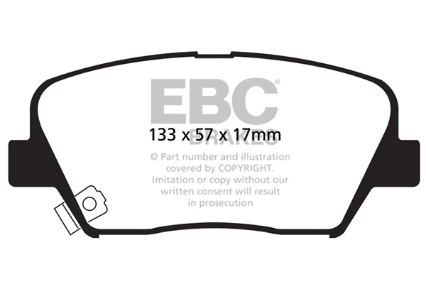 Brake Pad Set, disc brake (DP1863)