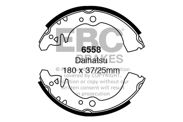 Brake Shoe Set (6558)
