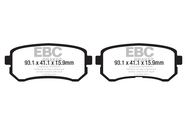 Brake Pad Set, disc brake (DPX2193)