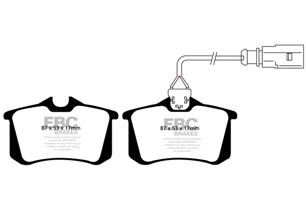 Brake Pad Set, disc brake (DP31522C)