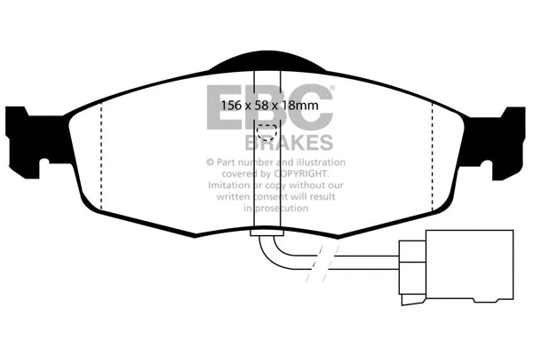 Brake Pad Set, disc brake (DP4955R)
