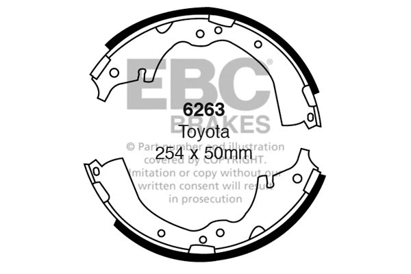 Brake Shoe Set (6263)