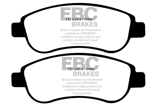 Brake Pad Set, disc brake (DP1951)