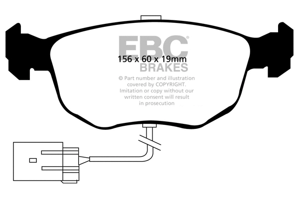 Brake Pad Set, disc brake (DP2956)