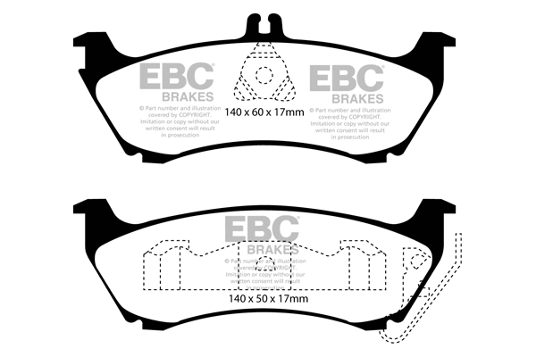 Brake Pad Set, disc brake (DP61437)
