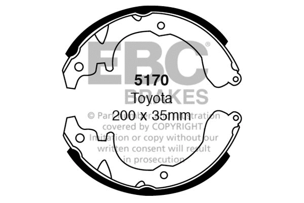 Brake Shoe Set (5170)